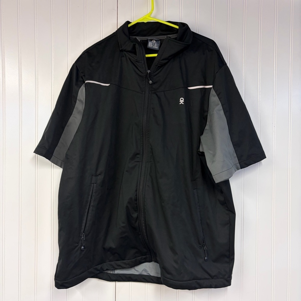 Little Donkey Andy Men's Black and Gray Jacket Full Zip XXL